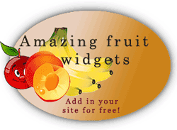 Amazing fruit widgets