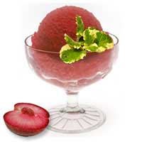 pluot sorbet